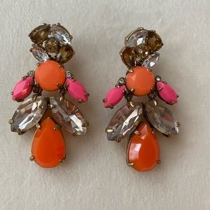 Vibrant Stella & Dot dangle earrings. Costume jewellery.